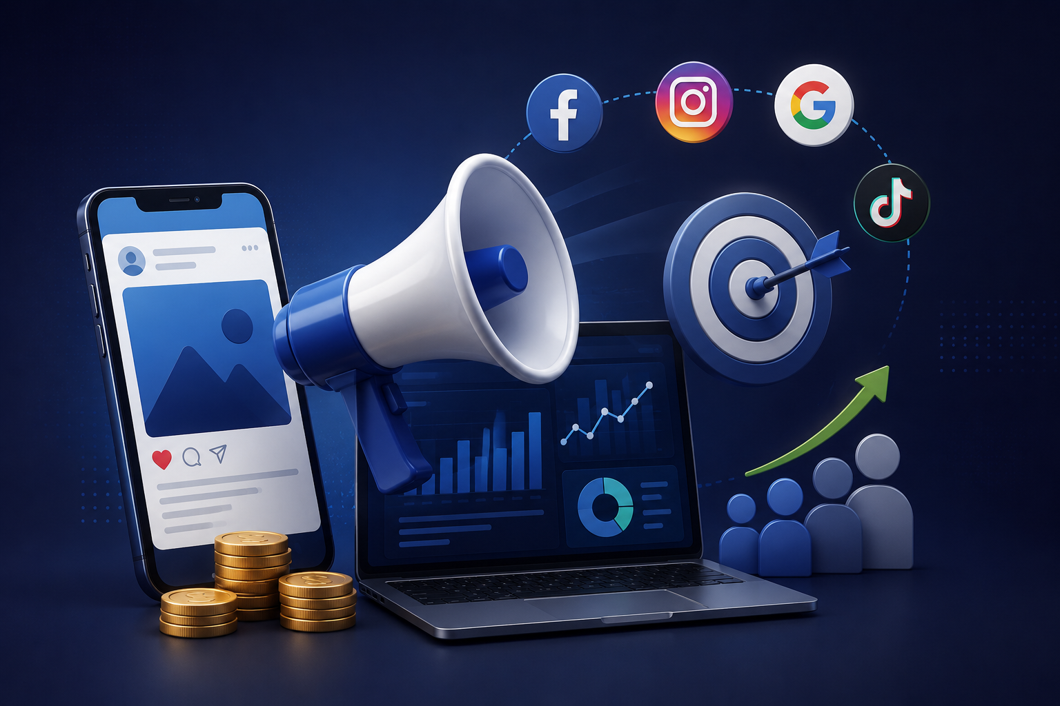 الإعلانات الممولة مع شركة تسويق